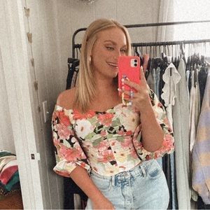Zara floral shirt